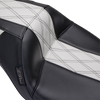 Outcast GT Seat - Full-Length - w/o Backrest - Black Double Diamond w/White Inlay - FL '08-'23 - view 3