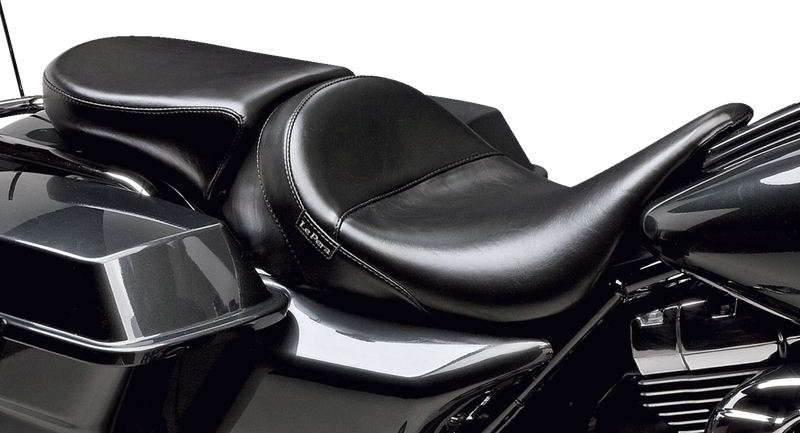 Bare Bones Pillion Pad - Deluxe - Smooth - Black - FL '08-'25