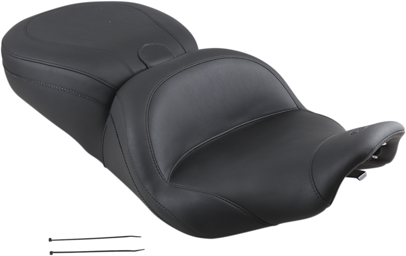 Lowdown Seat - with Driver Backrest - Plain - FLHR/FLHX '97-'07