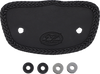 Wide Solo Seat - With Backrest - Black - Studded w/ Concho - FLH/FLT '08-'25 - view 6