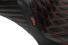 Tailwhip Daddy Long Legs Seat - Burnt Orange Double Diamond Stitch - FLH/FLT '23-'25 - view 2
