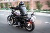 1" Narrow Bottom Ape Hanger Handlebar - 14" - Black - view 2