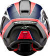 Supertech R10 Helmet - Team - Matte Black/Carbon Red Fluo/Blue - Large - view 2