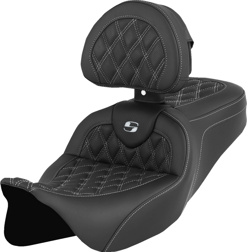 SEAT ROADSOFA LS W/BR WHITE STITCH