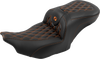 SEAT ROADSOFA LS CF W/BR ORANGE STITCH - view 3