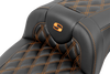 SEAT ROADSOFA LS CF EXT RCH W/BR ORANGE STITCH - view 3