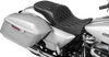 Extended Reach Freedom Seat - Vinyl - Double Diamond - Silver Stitch - FLT/FLH '09-'25 - view 3