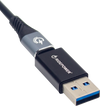 Male USB to Female USB-C Adapter - Power - Compact - Black - view 2