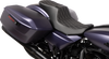 Predator 2-Up Seat - Vinyl - Double Diamond Silver Stitch - w/o Backrest - FLTR/FLHX '23-'24 - view 3