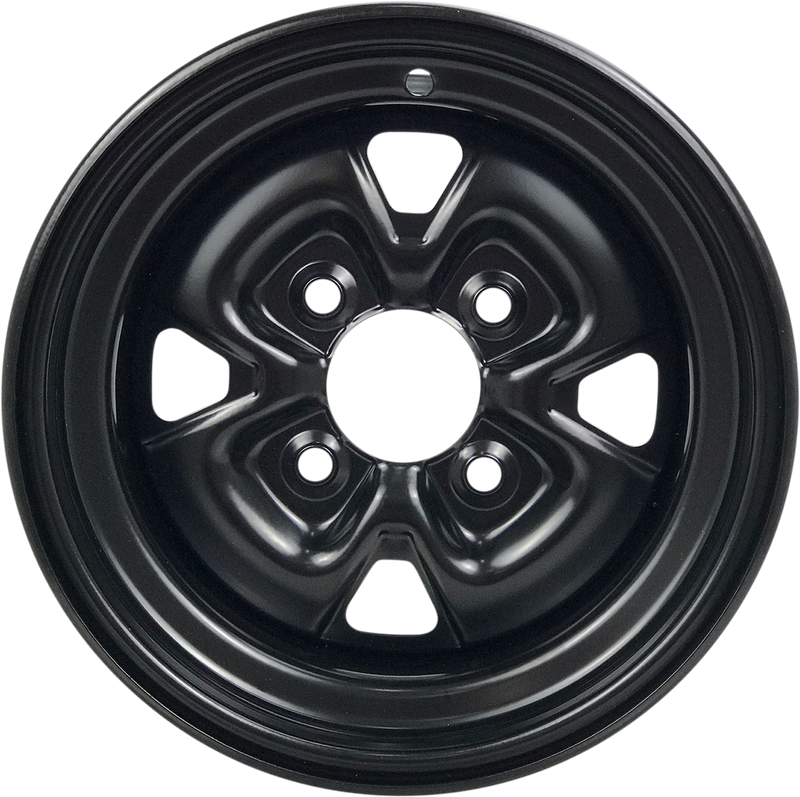 Steel Wheel - Front/Rear - Black - 12x7 - 4/110 - 5+2
