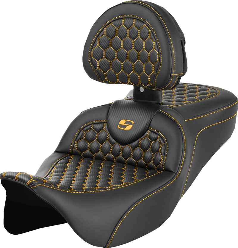 SEAT ROADSOFA HC W/BR GOLD STITCH