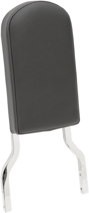 Sissy Bar Pad - Tall - Smooth - Solar Reflective Leather Top Stitch - 2" Thick