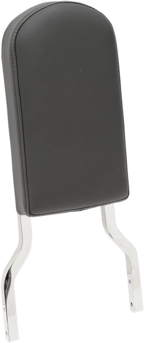 Sissy Bar Pad - Tall - Smooth - Solar Reflective Leather Top Stitch - 2" Thick
