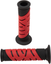 719 Dual Density Sportbike Grips - Open Ends - Black/Red - view 1