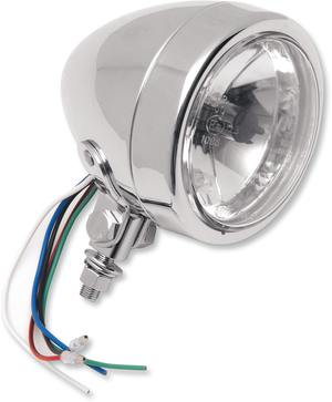 Spotlight - 4-1/4" - w/Running Light - Clear Lens