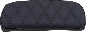 Chopped Tour-Pak Pad - Solar Leather - Black Double Diamond - 1-3/4" Thick