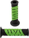 719 Dual Density Sportbike Grips - Open Ends - Black/Green - view 1