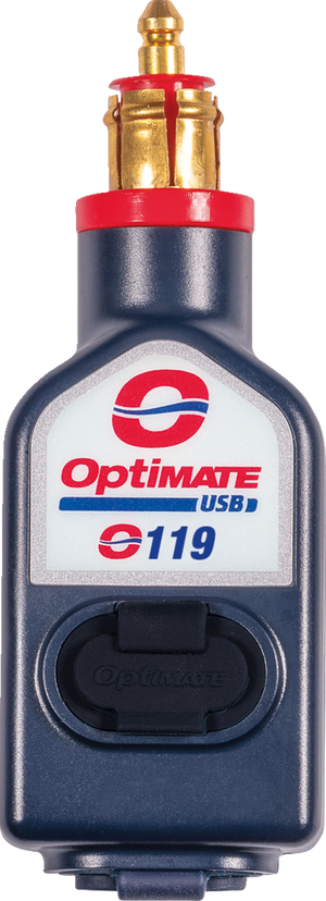 Dual USB Charger - 180° BIKE Plug - USB-A/USB-C