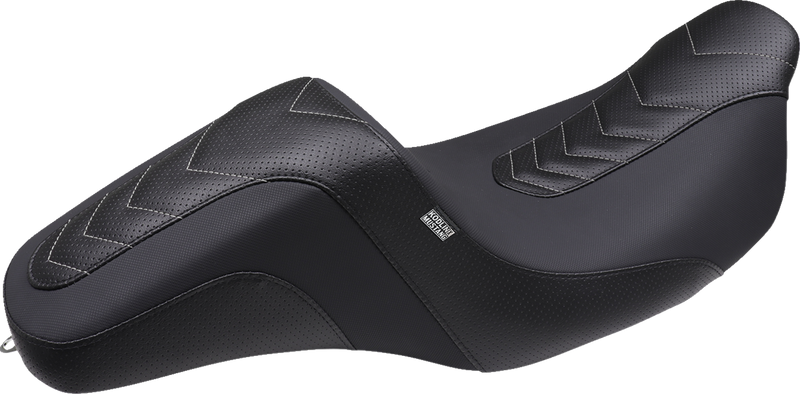 Signature Series Squareback™ Seat - Gripper Vinyl - Chevron - Gunmetal Stitch - FL '08-'25