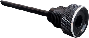 Transmission Dipstick - Knurled - Black - Big Twin