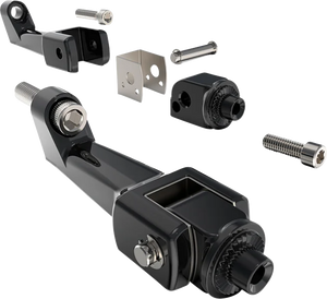 Floorboard Mounting Brackets - Passenger - Black