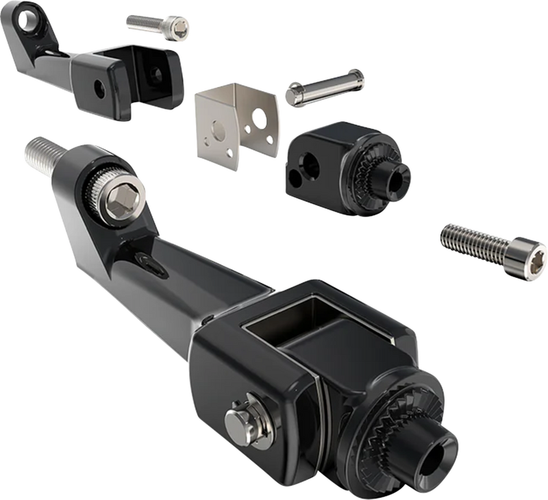Floorboard Mounting Brackets - Passenger - Black
