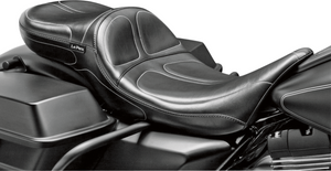 Maverick Daddy Long Legs Seat - Black - Stitched - FL '08-'25