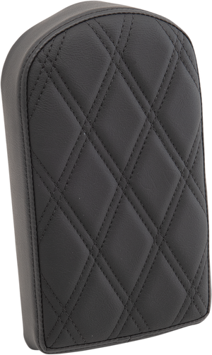 Sissy Bar Pad - Double Diamond - Black - Tall - 2" Thick