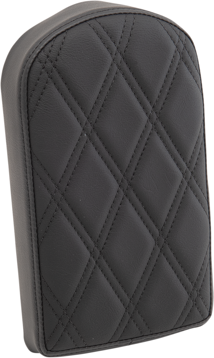 Sissy Bar Pad - Double Diamond - Black - Tall - 2" Thick