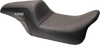 Drifter Seat - Gray Logo - Smooth Vinyl - Carbon Fiber - FL '97-'07 - view 1