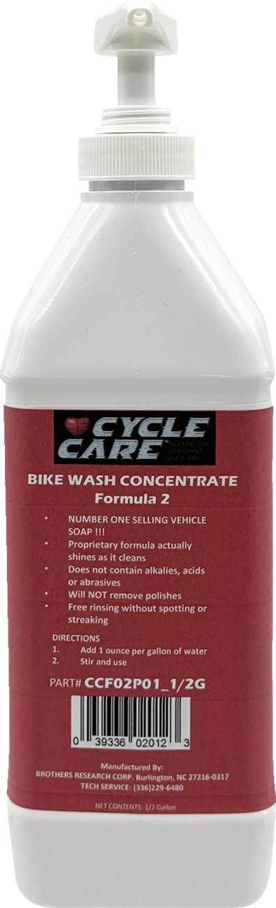 Formula 2 Bike Wash - Bag in Box - 1/2 U.S. gal.