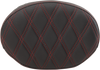 Oval Sissy Bar Pad - Double Diamond - Red Stitch - FL '99-'22 - view 1