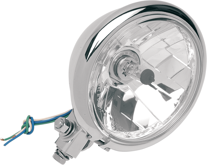 Springer Headlight - Bottom Mount - 5-3/4" - Chrome