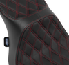 Predator III 2-Up Seat - Vinyl - Double Diamond - Red Stitching - FLT/FLH '23-'24 - view 4