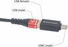 Power Adapter - Female USB to Male USB-C - view 2