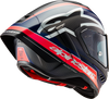 Supertech R10 Helmet - Team - Matte Black/Carbon Red Fluo/Blue - Large - view 5