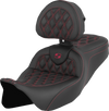 SEAT ROADSOFA LS W/BR BURGUNDY STITCH - view 2