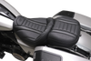 Deluxe Touring Solo Seat - w/ Backrest - Gunmetal Stitch - FLT/FLH '23-'25 - view 2