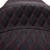 Freedom Seat - Vinyl - Double Diamond Red Stitch - FLH '97-'07 - view 4