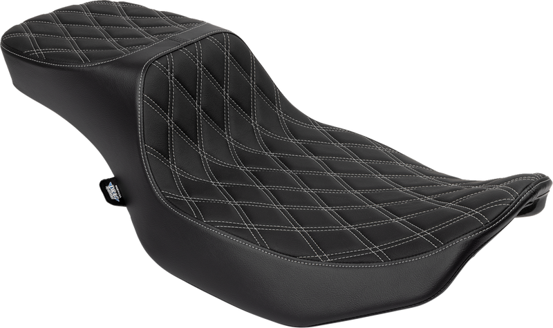 Performance Predator 2-Up Seat - Extended Reach - Vinyl - Silver Double Diamond Stitch
