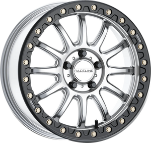 Wheel - Alpha - Front/Rear - Hyper Silver/with Black Ring - 17x7 - 4/156 - +40 mm