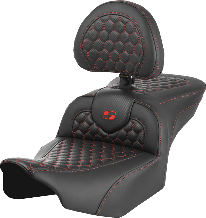 SEAT ROADSOFA HC W/BR RED STITCH