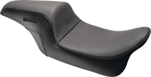 Drifter Seat - Black Logo - Smooth Vinyl - Carbon Fiber - FL '97-'07