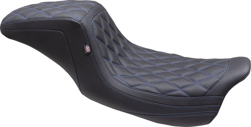 One Piece 2-Up Squareback Seat - Double Diamond - Sky Blue Stitch - FL '08-'25