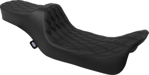 Predator III Seat - Extended Reach - Double Diamond - Black - FLH/FLT '08-'24