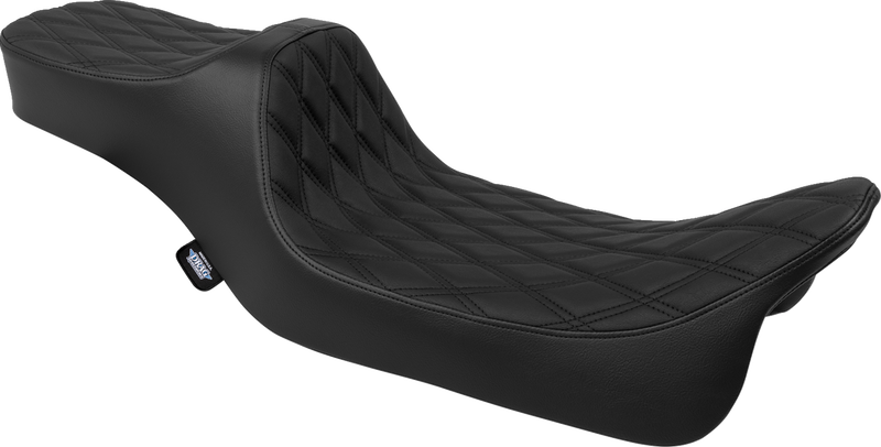 Predator III Seat - Extended Reach - Double Diamond - Black - FLH/FLT '08-'24