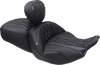 Deluxe Driver Backrest - Diamond - Black Stitching - FLT/FLH '23-'25 - view 4
