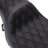 Predator 1Up Seat - Vinyl - Double Diamond Black Stitch - FLH '08-'23 - view 5
