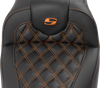 SEAT ROADSOFA LS CF W/BR ORANGE STITCH - view 6