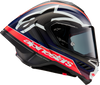 Supertech R10 Helmet - Team - Matte Black/Carbon Red Fluo/Blue - Large - view 3
